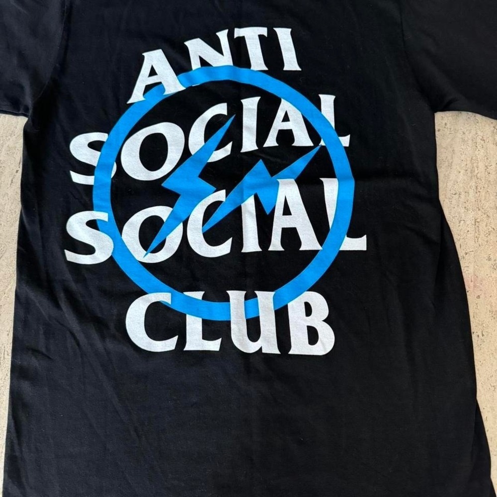Black & Blue Mens Anti social social club‎ shirt